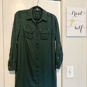 Dark green dress White House black market